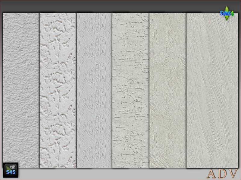Exterior Plaster Walls 1 Exterior Plaster Walls Sims 4 CC