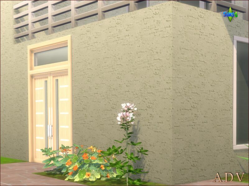 Exterior Plaster Walls 3 sims 4 cc exterior plaster walls 10