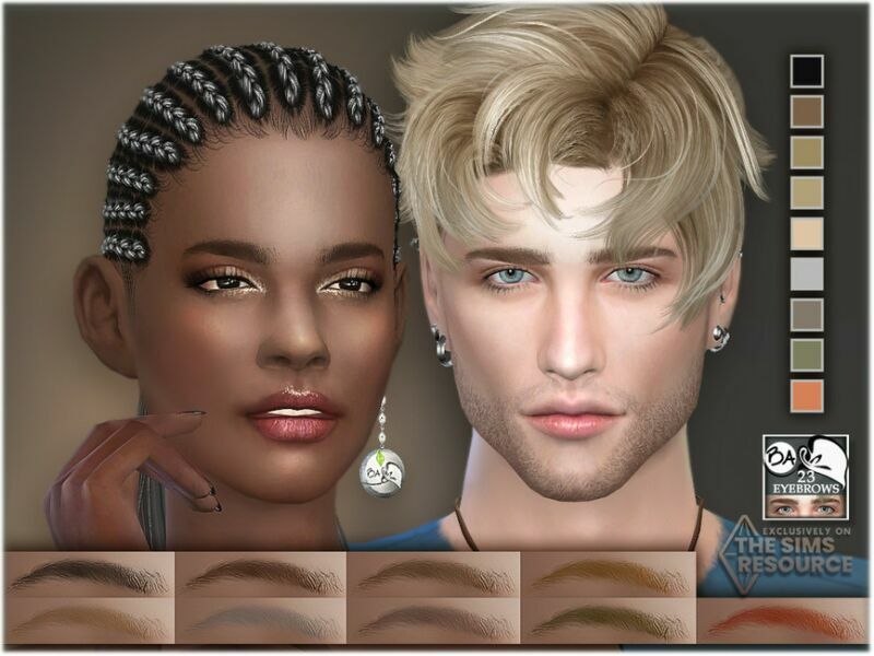 Eyebrows 23 By Bakalia 1 Eyebrows 23 By Bakalia Sims 4 CC