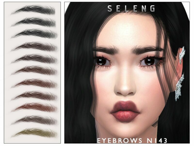 Eyebrows N143 By Seleng 1 Eyebrows N143 By Seleng Sims 4 CC