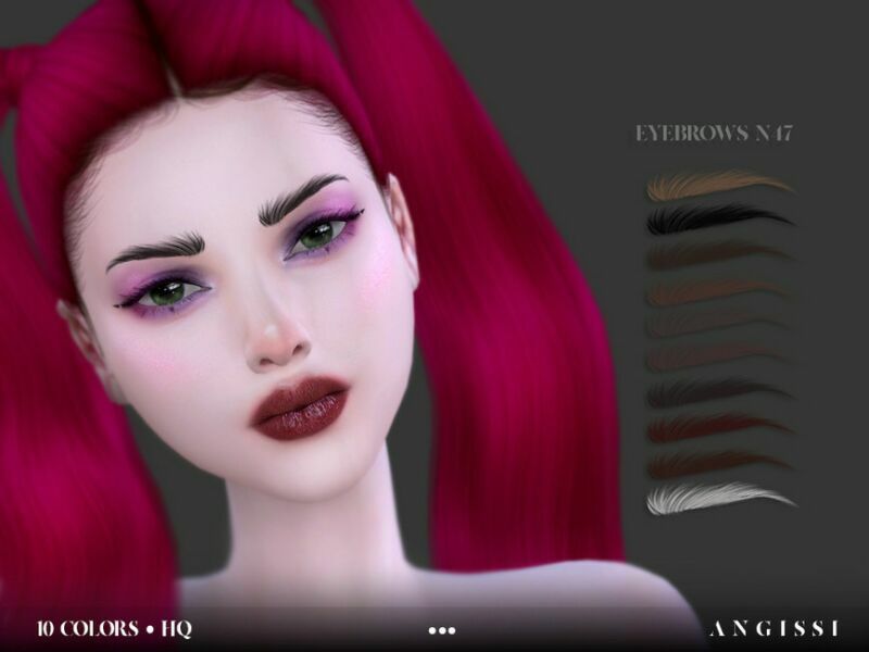 Eyebrows N47 By Angissi 1 Eyebrows N47 By Angissi Sims 4 CC