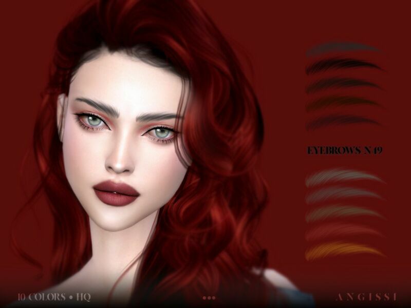 Eyebrows-N49 By Angissi 1 Eyebrows-N49 By Angissi Sims 4 CC