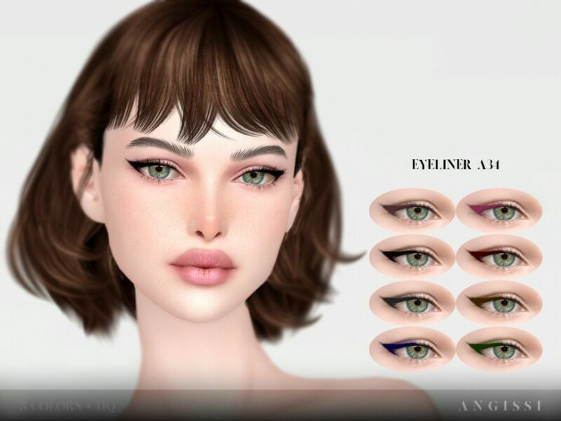 Eyeliner A34 By Angissi 1 Eyeliner A34 By Angissi Sims 4 CC