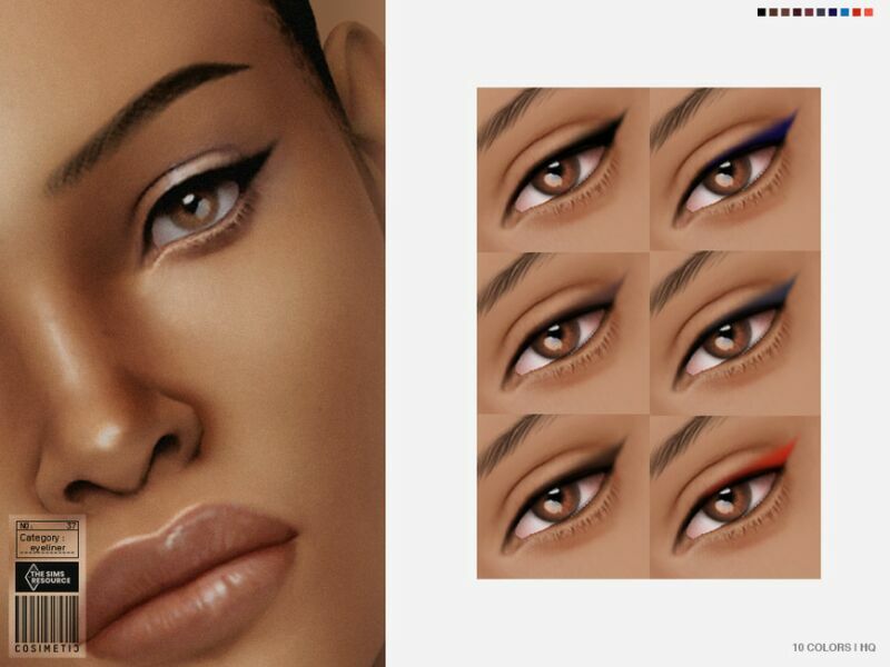 Eyeliner | N37 By Cosimetic 1 Eyeliner | N37 By Cosimetic Sims 4 CC