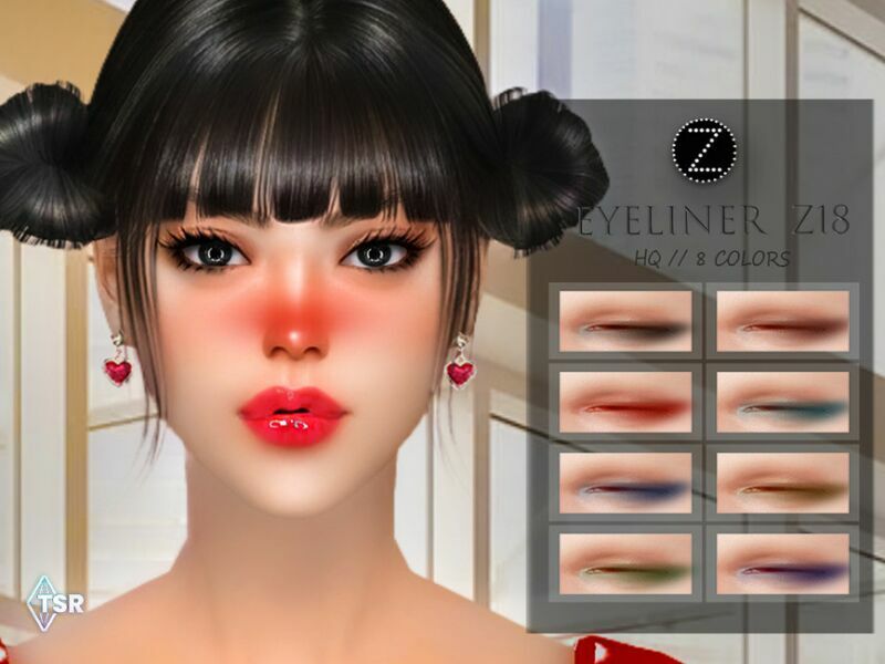 Eyeliner Z18 By Zenx 1 Eyeliner Z18 By Zenx Sims 4 CC