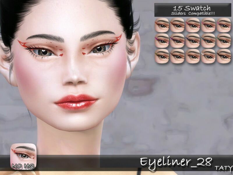 Eyeliner_28 By Tatygagg 1 Eyeliner_28 By Tatygagg Sims 4 CC