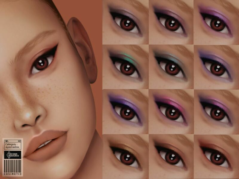 Eyeshadow | N40 By Cosimetic 1 Eyeshadow | N40 By Cosimetic Sims 4 CC