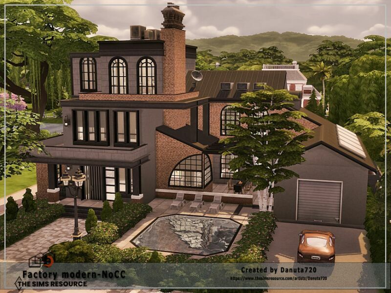 Factory Modern-Nocc By Danuta720 1 Factory Modern-Nocc By Danuta720 Sims 4 CC