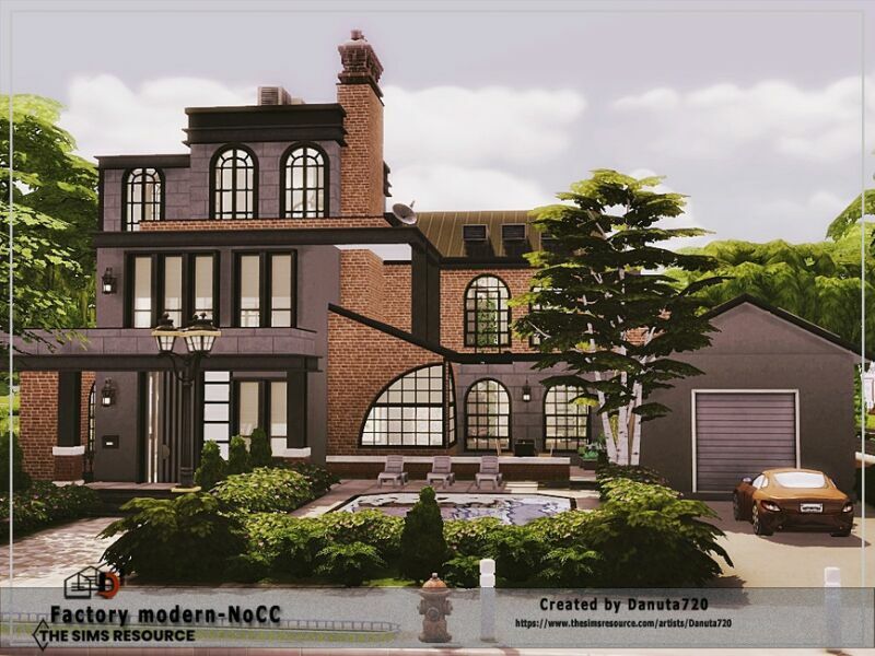Factory Modern-Nocc By Danuta720 7 sims 4 cc factory modern nocc by danuta720 2
