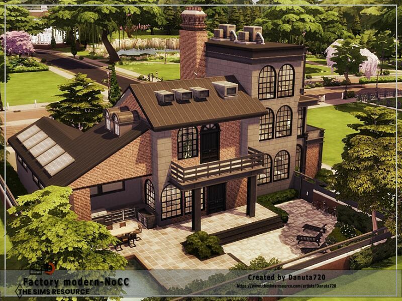 Factory Modern-Nocc By Danuta720 6 sims 4 cc factory modern nocc by danuta720 3
