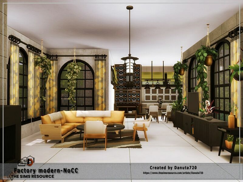 Factory Modern-Nocc By Danuta720 5 sims 4 cc factory modern nocc by danuta720 4