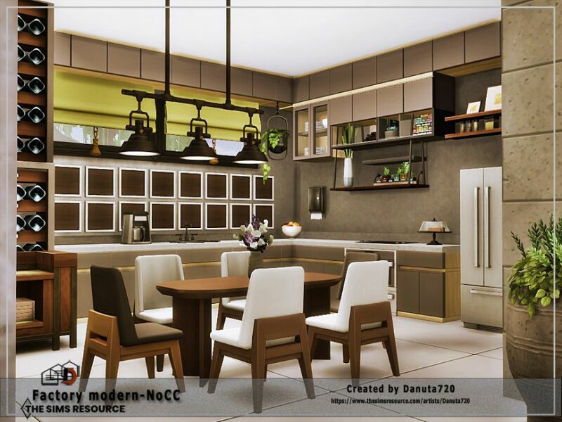 Factory Modern-Nocc By Danuta720 4 sims 4 cc factory modern nocc by danuta720 5