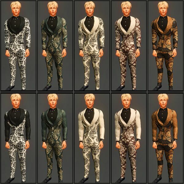 Fancy Suit 2 sims 4 cc fancy suit 3