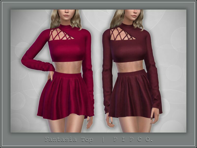 Fantasia TOP. By Pipco 1 Fantasia TOP. By Pipco Sims 4 CC