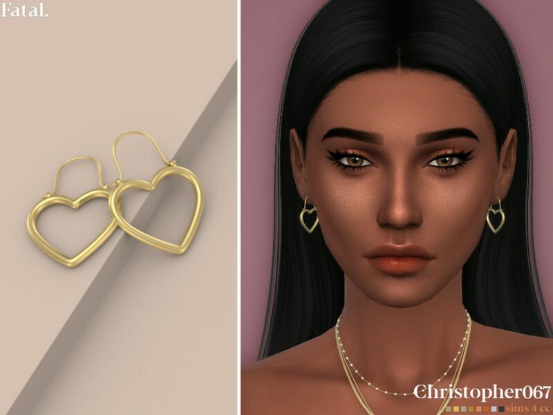 Fatal Earrings By Christopher067 1 Fatal Earrings By Christopher067 Sims 4 CC