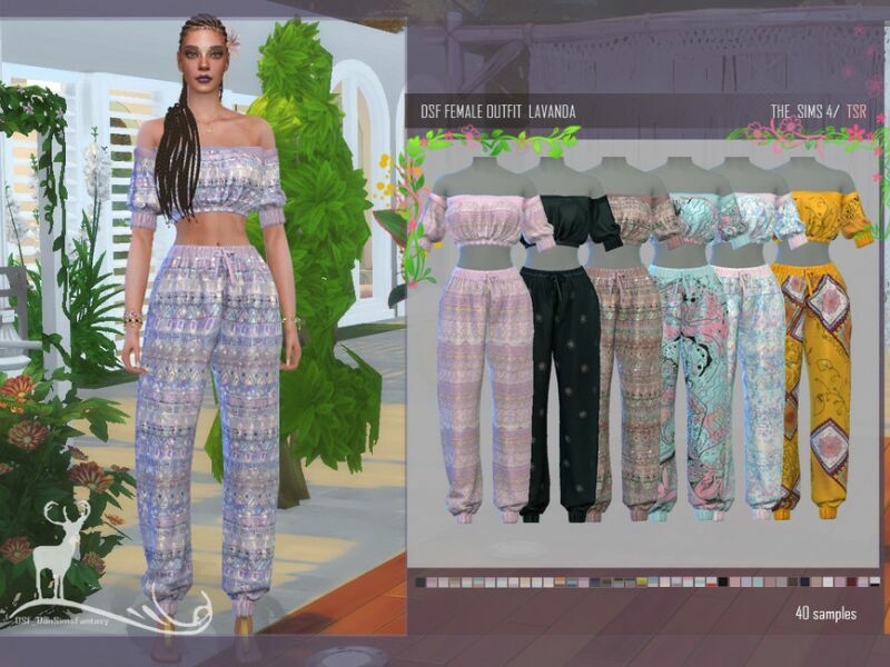 Female Outfit Lavender By Dansimsfantasy 1 Female Outfit Lavender By Dansimsfantasy Sims 4 CC