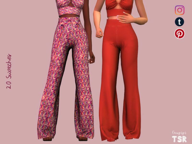 Festive Pants – BT444 By Laupipi 1 Festive Pants – BT444 By Laupipi Sims 4 CC