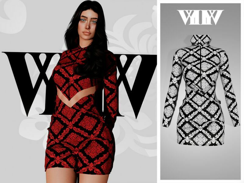 FEV22 – Dress I 1 FEV22 – Dress I Sims 4 CC