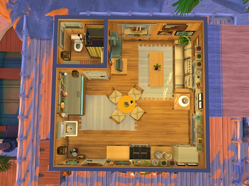 Fisher Cottage NO CC By Flubs79 2 sims 4 cc fisher cottage no cc by flubs79 7