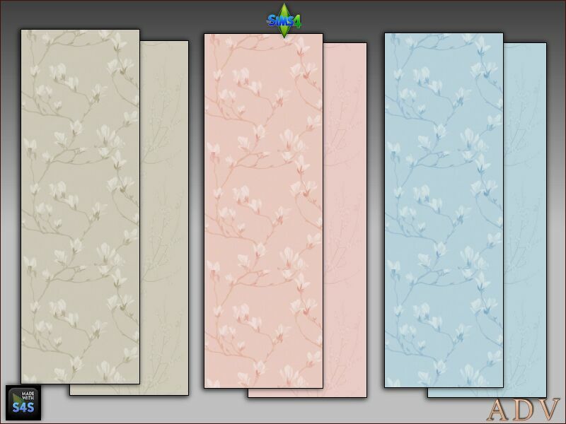 Flower Wallpapers 8 sims 4 cc flower wallpapers 5