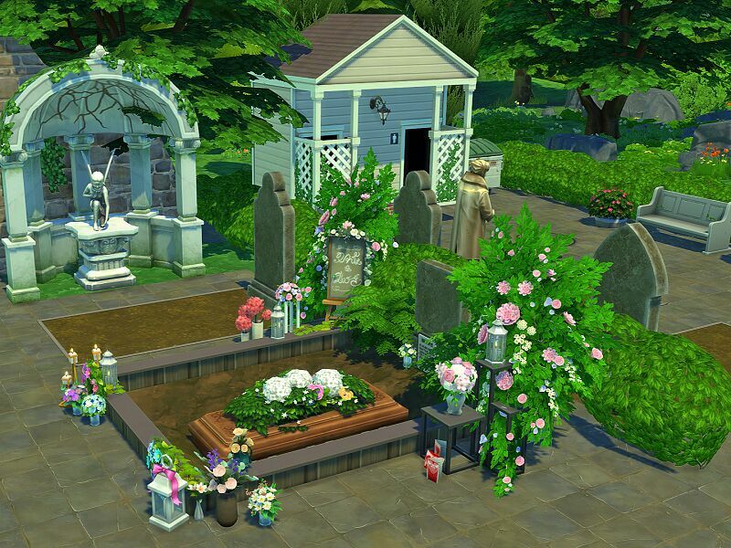Forest Cemetery – NO CC By Flubs79 6 sims 4 cc forest cemetery no cc by flubs79 2