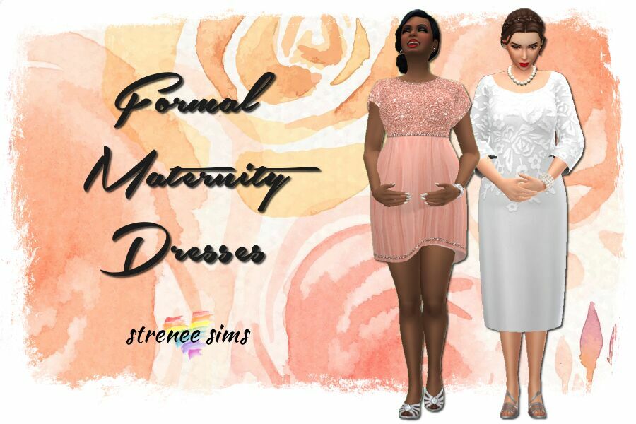 Formal Maternity Dresses 1 Formal Maternity Dresses Sims 4 CC