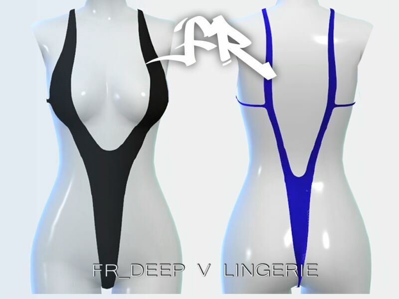Fr_Deep V Lingerie By Freys4 1 Fr_Deep V Lingerie By Freys4 Sims 4 CC