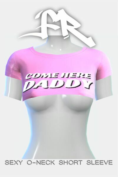 Fr_Sexy O-Neck Short Sleeve SET By Freys4 3 sims 4 cc fr sexy o neck short sleeve set by freys4 2