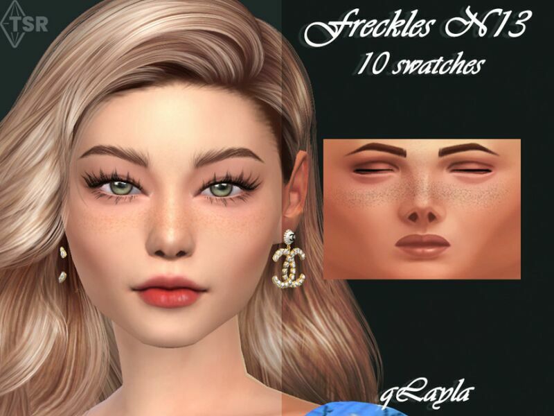 Freckles N13 By Qlayla 1 Freckles N13 By Qlayla Sims 4 CC
