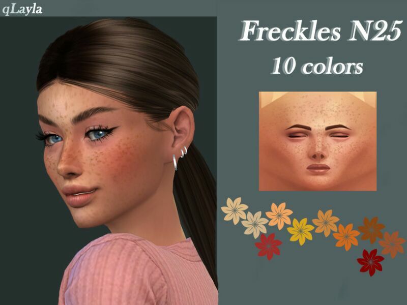 Freckles N25 By Qlayla 1 Freckles N25 By Qlayla Sims 4 CC