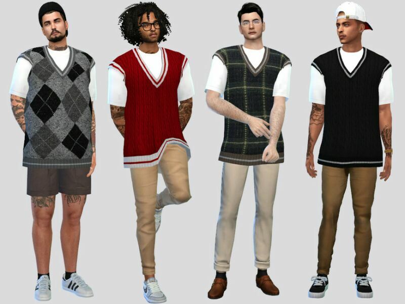 Frederick Vest Shirt By Mclaynesims 1 Frederick Vest Shirt By Mclaynesims Sims 4 CC