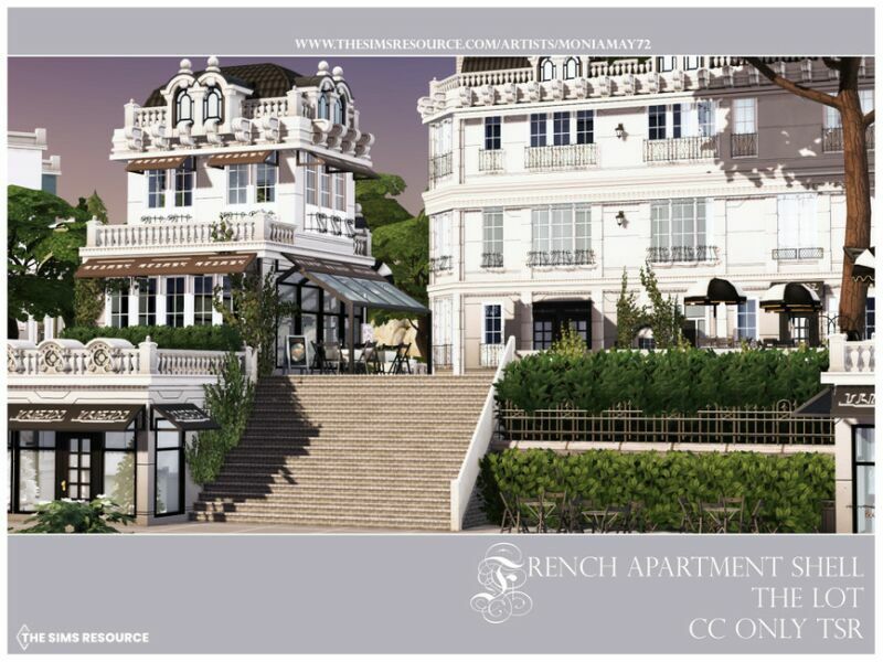 French Apartment Shell – The LOT By Moniamay72 6 sims 4 cc french apartment shell the lot by moniamay72 3