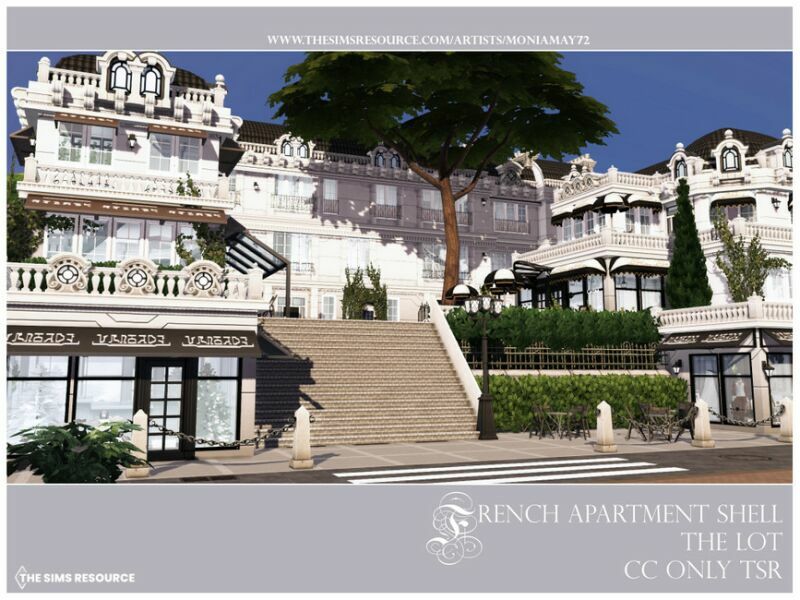 French Apartment Shell – The LOT By Moniamay72 5 sims 4 cc french apartment shell the lot by moniamay72 4