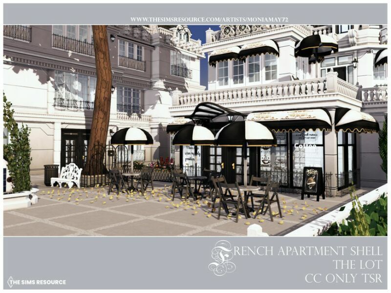 French Apartment Shell – The LOT By Moniamay72 3 sims 4 cc french apartment shell the lot by moniamay72 6