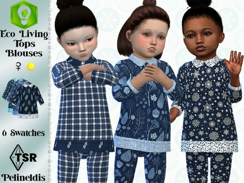 Frosty Time Blouse – Needs EP ECO Living By Pelineldis 1 Frosty Time Blouse – Needs EP ECO Living By Pelineldis Sims 4 CC