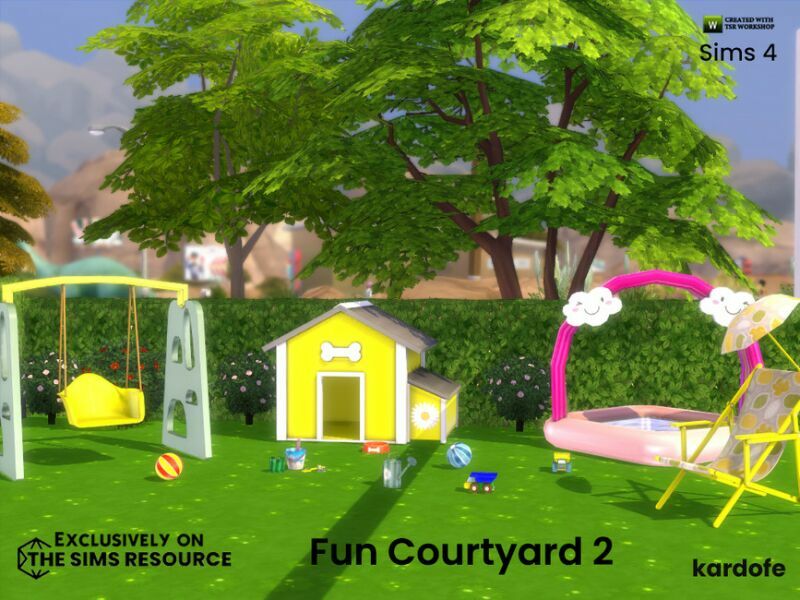 FUN Courtyard 2 By Kardofe 4 sims 4 cc fun courtyard 2 by kardofe 4