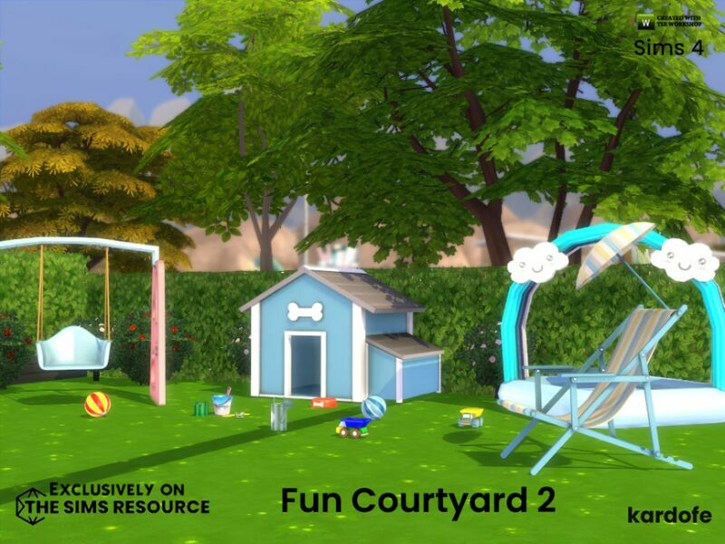 FUN Courtyard 2 By Kardofe 3 sims 4 cc fun courtyard 2 by kardofe 5