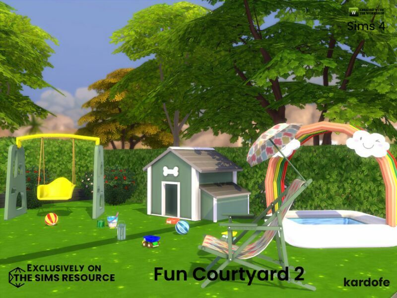 FUN Courtyard 2 By Kardofe 2 sims 4 cc fun courtyard 2 by kardofe 6