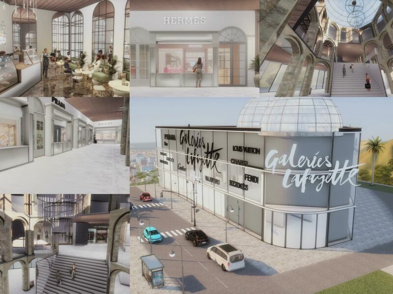 Galerie Lafayette |CC By Mrsbarbiex3 1 Galerie Lafayette |CC By Mrsbarbiex3 Sims 4 CC