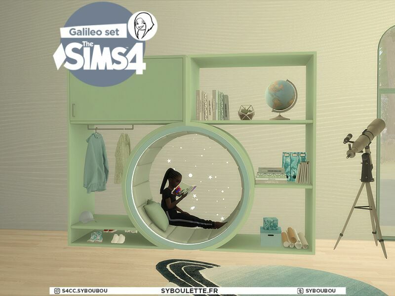 Galileo KID Bedroom SET By Syboulette 2 sims 4 cc galileo kid bedroom set by syboulette 7