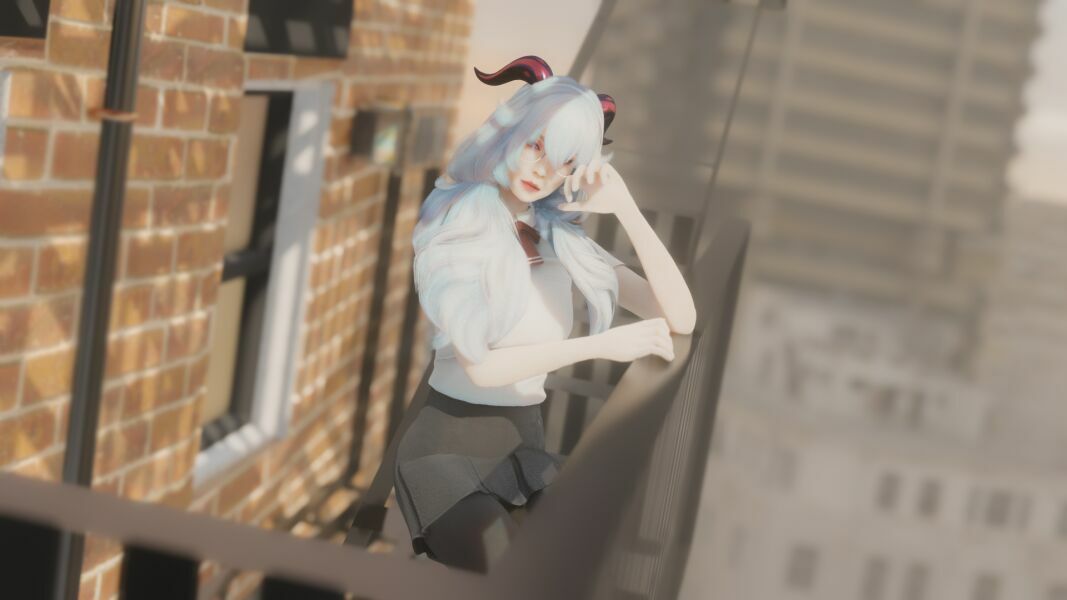 Ganyu By _Volfe_ 3 sims 4 cc ganyu by volfe 4