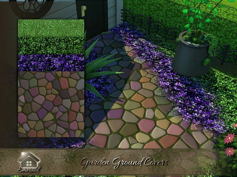 Garden Ground Covers By Emerald 1 Garden Ground Covers By Emerald Sims 4 CC