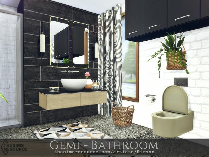 Gemi – Bathroom – TSR CC Only By Rirann 4 sims 4 cc gemi bathroom tsr cc only by rirann 2
