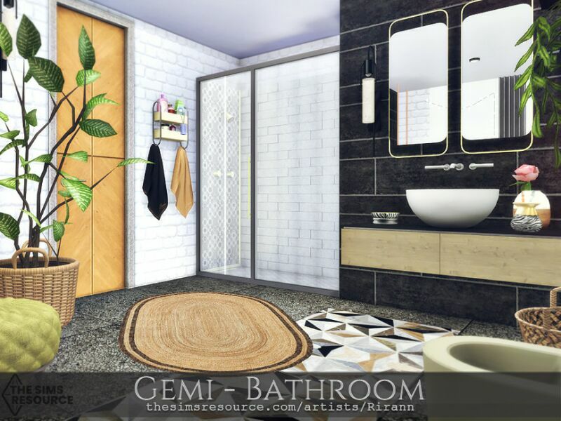Gemi – Bathroom – TSR CC Only By Rirann 3 sims 4 cc gemi bathroom tsr cc only by rirann 3