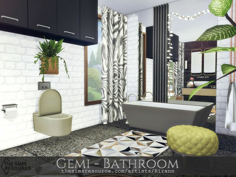 Gemi – Bathroom – TSR CC Only By Rirann 2 sims 4 cc gemi bathroom tsr cc only by rirann 4