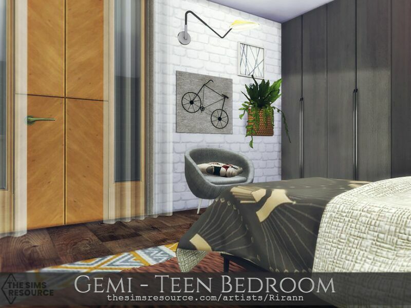 Gemi – Teen Bedroom – TSR CC Only By Rirann 3 sims 4 cc gemi teen bedroom tsr cc only by rirann 3