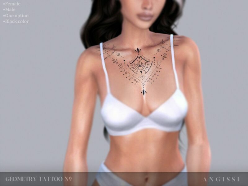 Geometry Tattoo N9 By Angissi 1 Geometry Tattoo N9 By Angissi Sims 4 CC