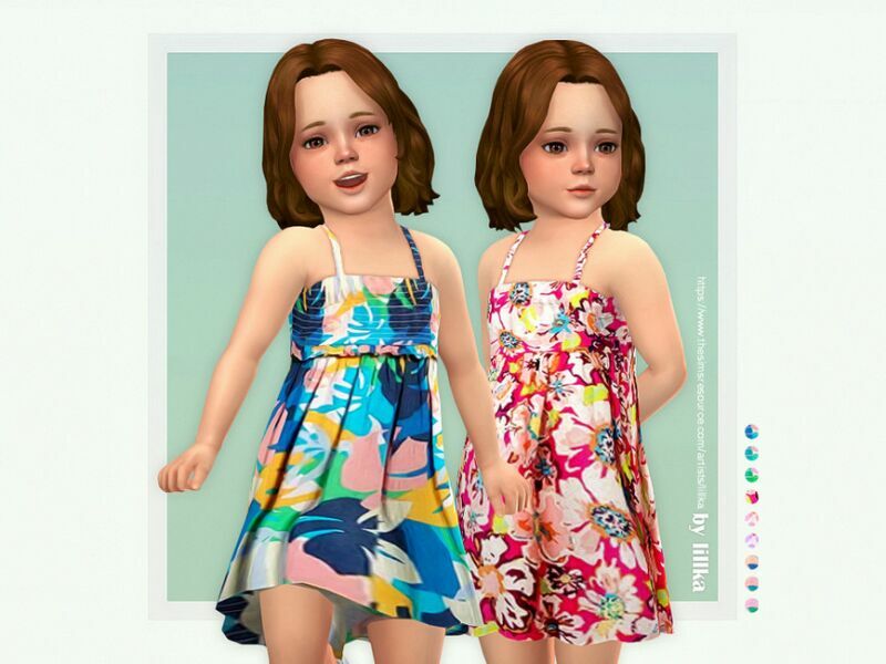 Gigi Dress By Lillka 1 Gigi Dress By Lillka Sims 4 CC