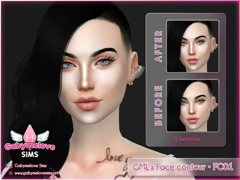Gml’S Face Contour • FC01 1 Gml’S Face Contour • FC01 Sims 4 CC
