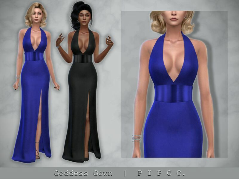 Goddess Gown IV By Pipco 1 Goddess Gown IV By Pipco Sims 4 CC
